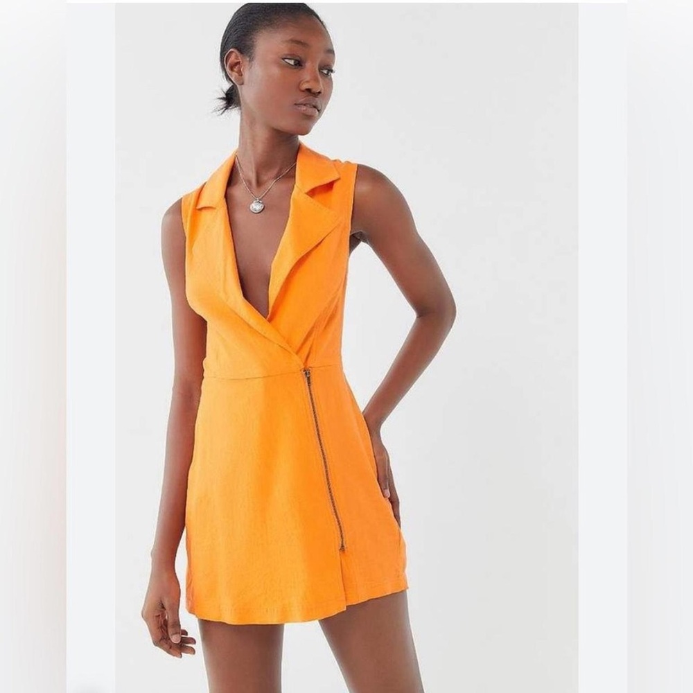 Urban Outfitters Orange Retro Romper